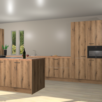 Goud eiken keuken Krakor 76994