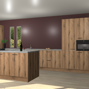 Goud eiken keuken Krakor 77016