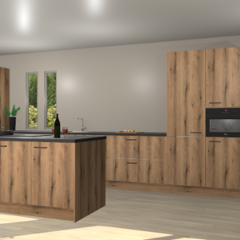 Goud eiken keuken Krakor 77059