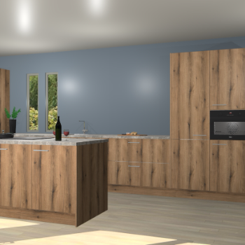 Goud eiken keuken Krakor 77075