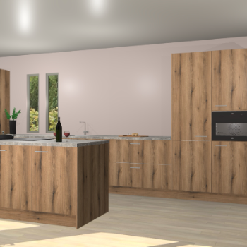 Goud eiken keuken Krakor 77078