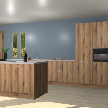 Goud eiken keuken Krakor 77111