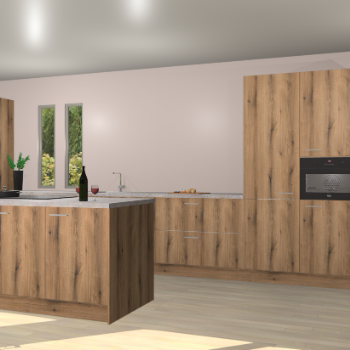 Goud eiken keuken Krakor 77112