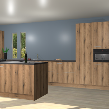 Goud eiken keuken Krakor 77118