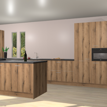 Goud eiken keuken Krakor 77119