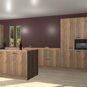 Chocolade eiken keuken Krakor 77223