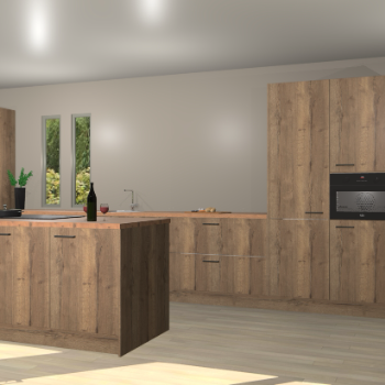 Chocolade eiken keuken Krakor 77224