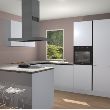 Sneeuwwitte greeploze  keuken Kalisz 59071