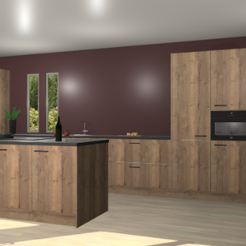 Chocolade eiken keuken Krakor 77400