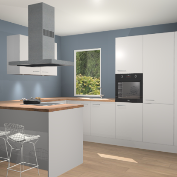 Zijdegrijze keuken Kalisz 59161