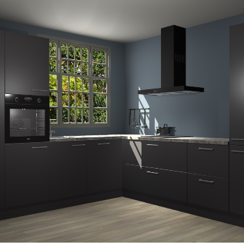 Onyxgrijze keuken Radom 53023