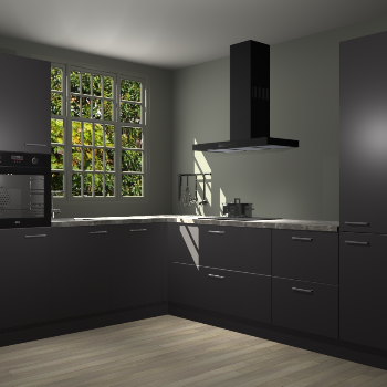 Onyxgrijze keuken Radom 53027