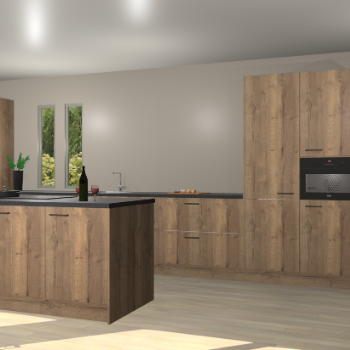 Chocolade eiken keuken Krakor 77401