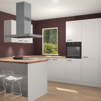 Zijdegrijze keuken Kalisz 59163