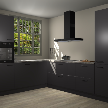 Onyxgrijze keuken Radom 53035