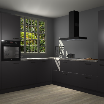 Onyxgrijze keuken Radom 53039