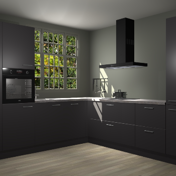 Onyxgrijze keuken Radom 53028