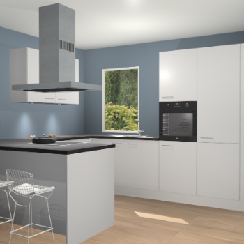 Zijdegrijze keuken Kalisz 59206