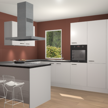 Zijdegrijze keuken Kalisz 59209