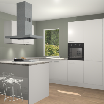 Zijdegrijze keuken Kalisz 59256