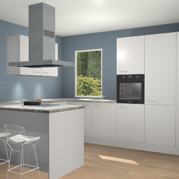 Zijdegrijze keuken Kalisz 59257