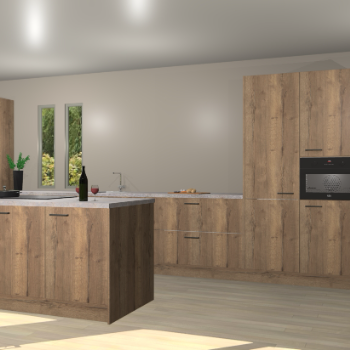 Chocolade eiken keuken Krakor 77430