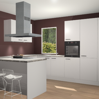 Zijdegrijze keuken Kalisz 59259