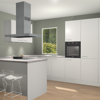 Zijdegrijze keuken Kalisz 59262