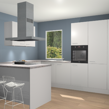 Zijdegrijze keuken Kalisz 59263