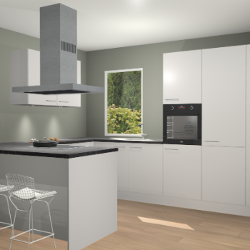 Zijdegrijze keuken Kalisz 59274