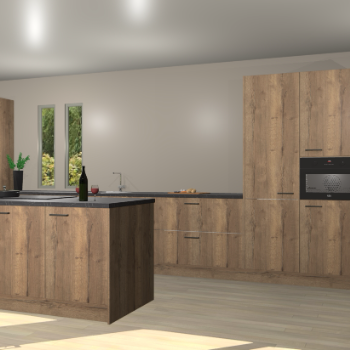 Chocolade eiken keuken Krakor 77450