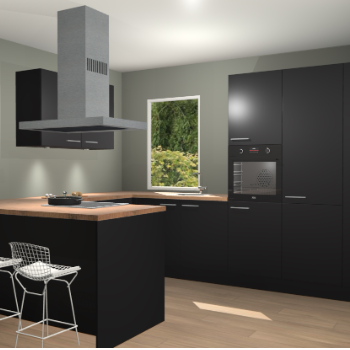 Zwarte keuken Kalisz 59388