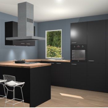 Zwarte keuken Kalisz 59389