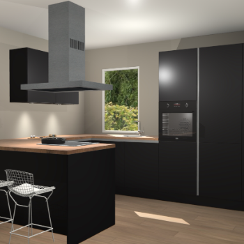 Zwarte greeploze keuken Kalisz 59390