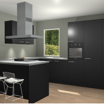 Zwarte keuken Kalisz 59407