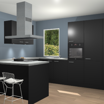 Zwarte keuken Kalisz 59408