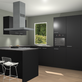 Zwarte keuken Kalisz 59413