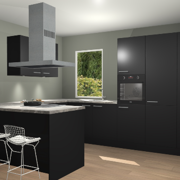 Zwarte keuken Kalisz 59462