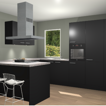 Zwarte keuken Kalisz 59487