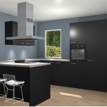 Zwarte keuken Kalisz 59488