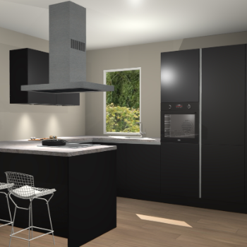 Zwarte greeploze keuken Kalisz 59489