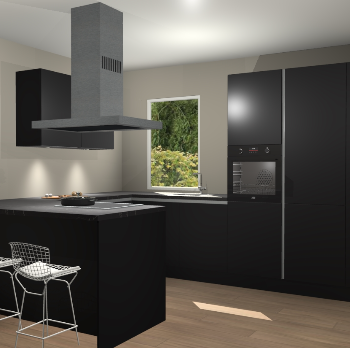 Zwarte greeploze keuken Kalisz 59531