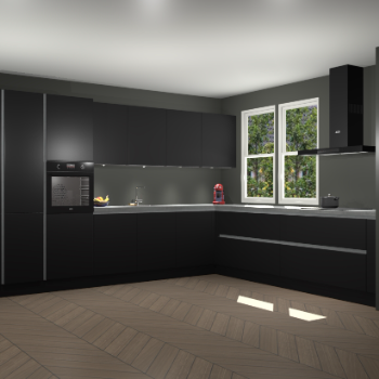 Zwarte greeploze keuken Opole 60642