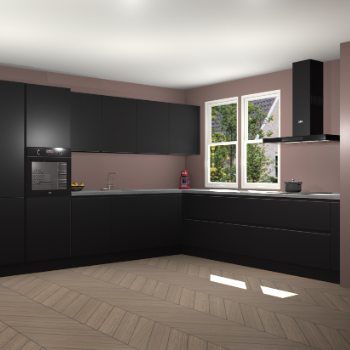 Zwarte greeploze keuken Opole 60657