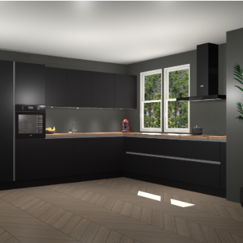 Zwarte greeploze keuken Opole 60406