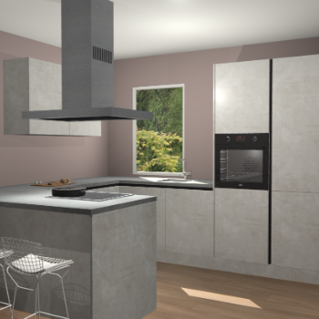 Beton Opal greeploze  keuken Kalisz 59605