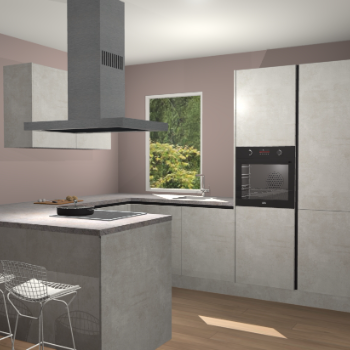 Beton Opal greeploze  keuken Kalisz 59694