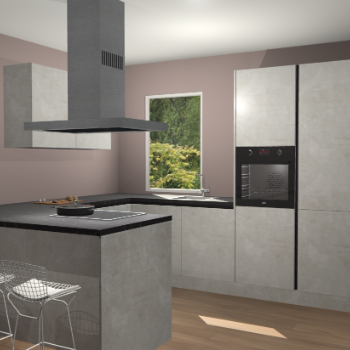 Beton Opal greeploze  keuken Kalisz 59706