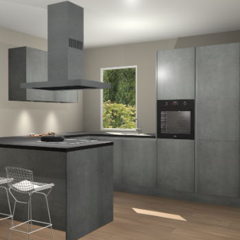 Beton Parelgrijs greeploze keuken Kalisz 59750