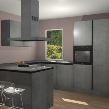 Beton Parelgrijs greeploze  keuken Kalisz 59753